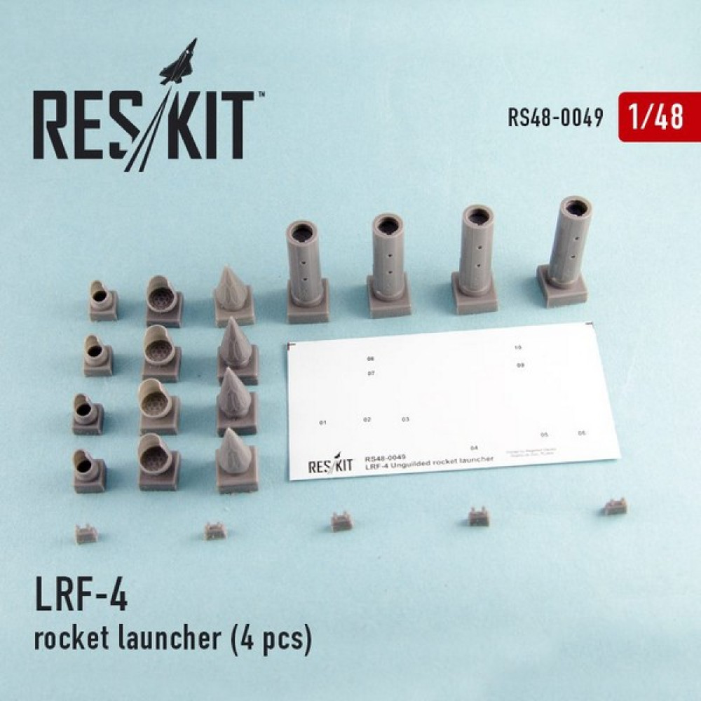 LRF-4 rocket launcher (4 pcs) 1/48 ResKit RS48-0049