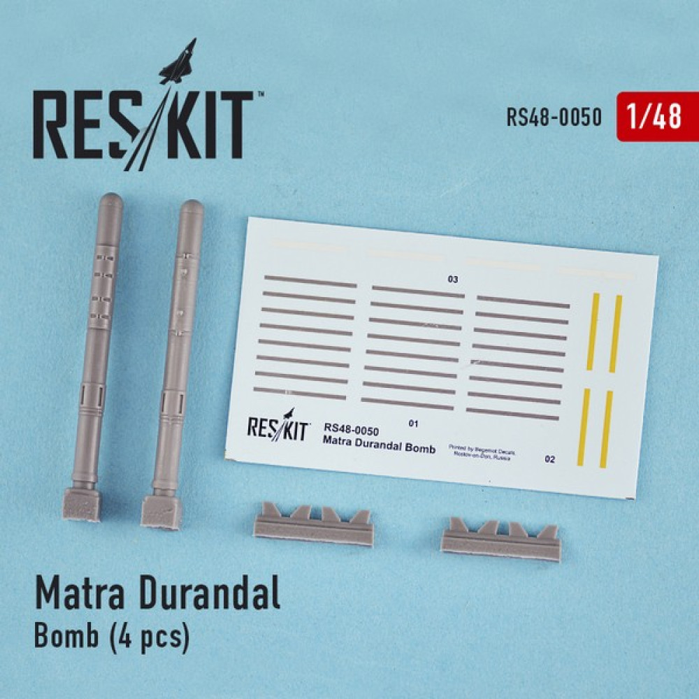 Matra Durandal Бомби (4 шт.) 1/48 ResKit RS48-0050 Matra Durandal Бомби (4 шт.) 1/48 ResKit RS48-0050