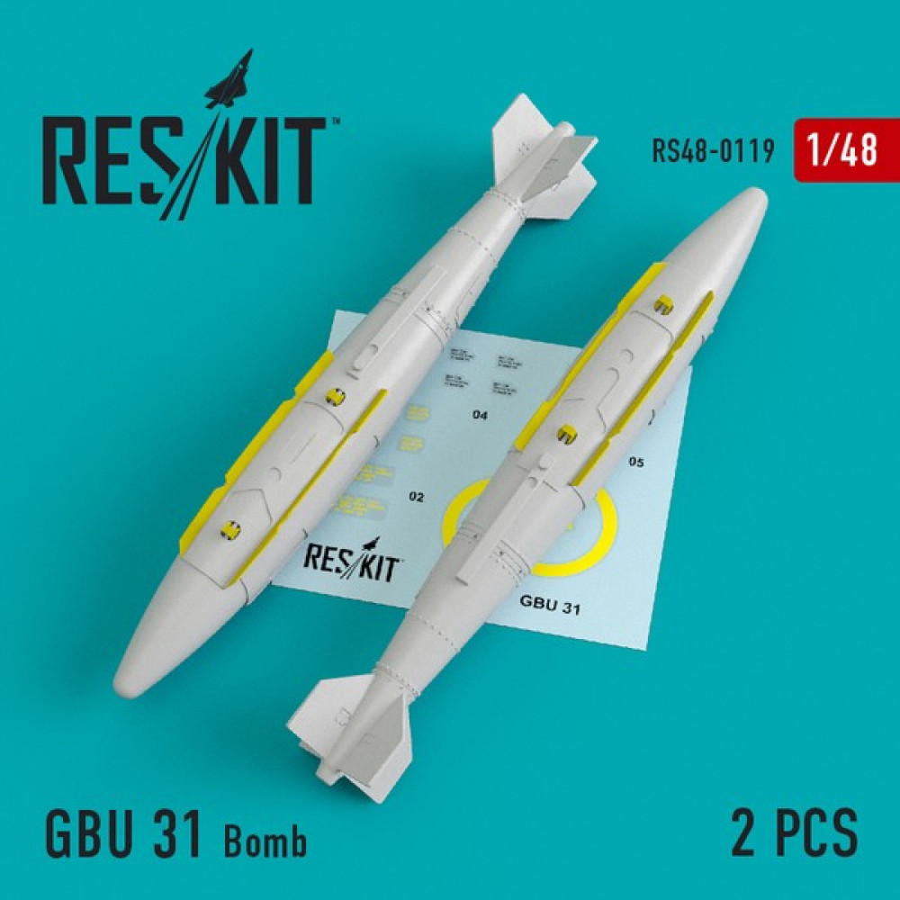 Бомби GBU 31 (2 шт) 1/48 ResKit RS48-0119