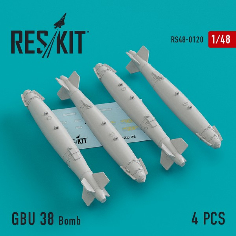 GBU 38 Bomb (4 pcs) 1/48 ResKit RS48-0120