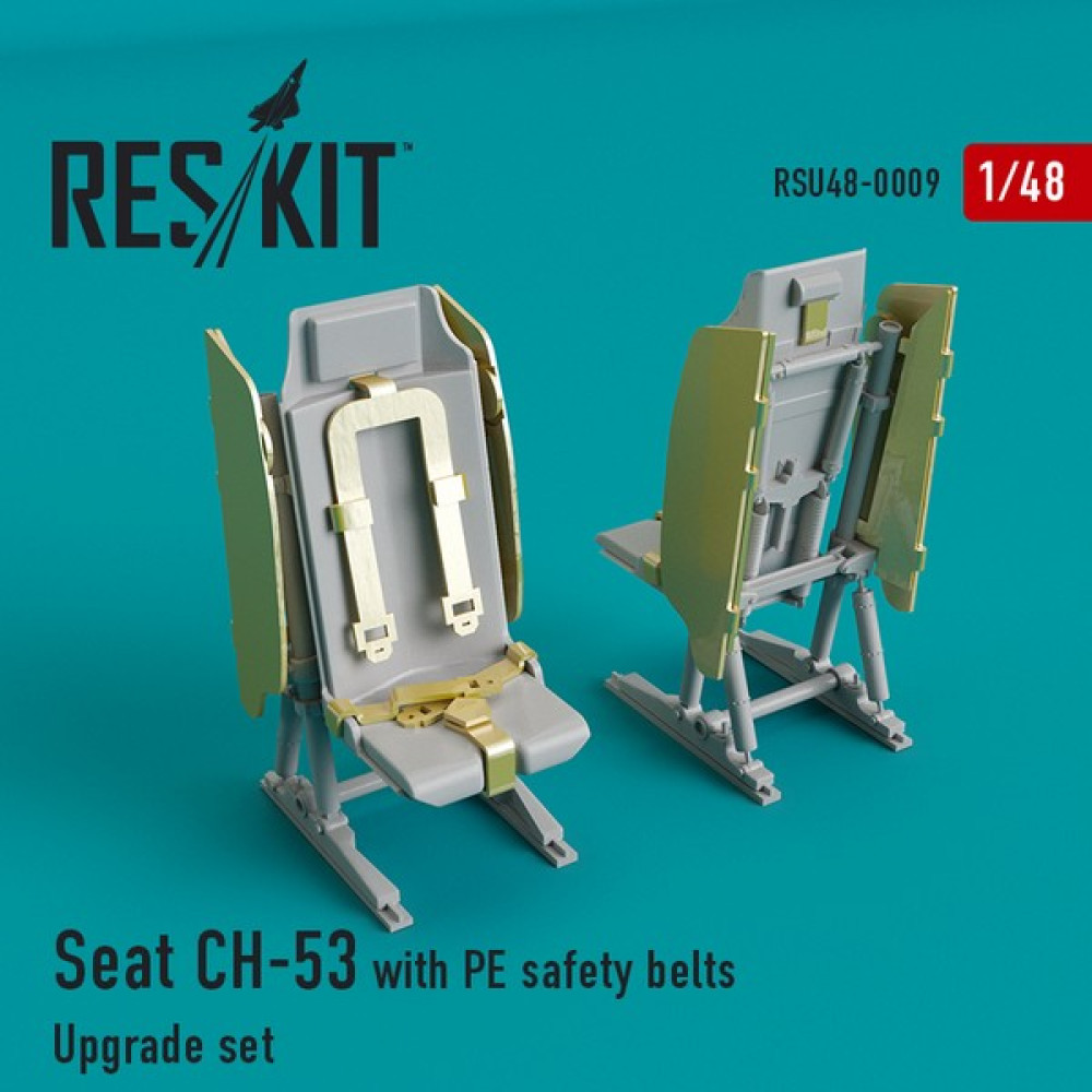 Seat CH-53, MH-53 with PE safety belts   1/48 ResKit RSU48-0009