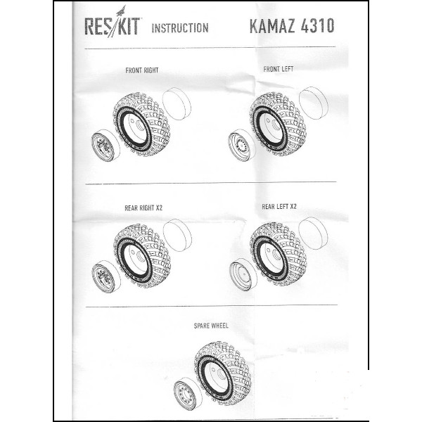  Камаз 4310 (I-P184)  1/35 ResKit RS35-0004