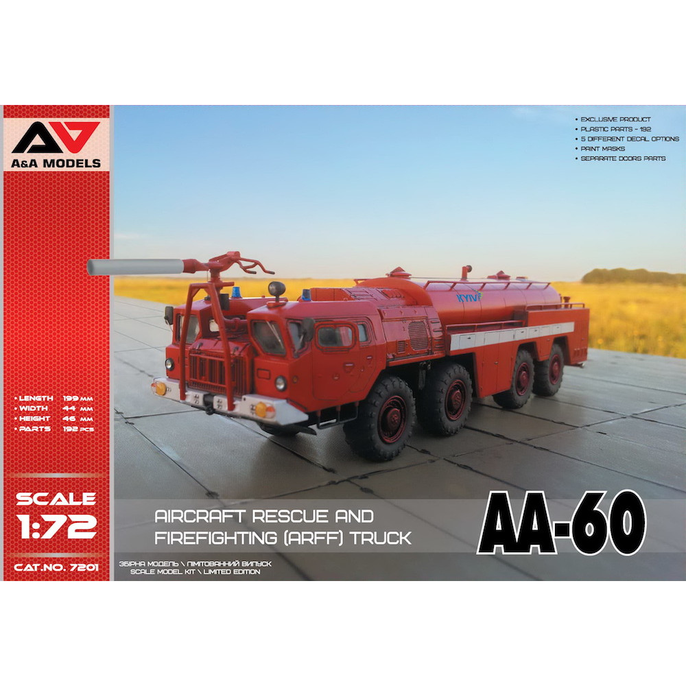 AA-60 Firefighting truck  1/72 A&A Models 7201