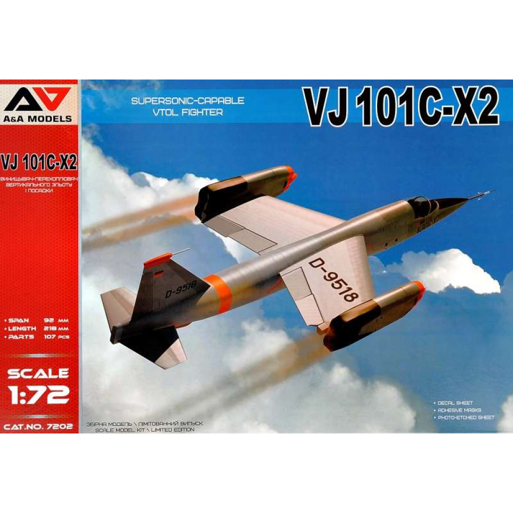 VJ101C-X2 Supersonic capable VTOL fighter  1/72 A&A Models 7202