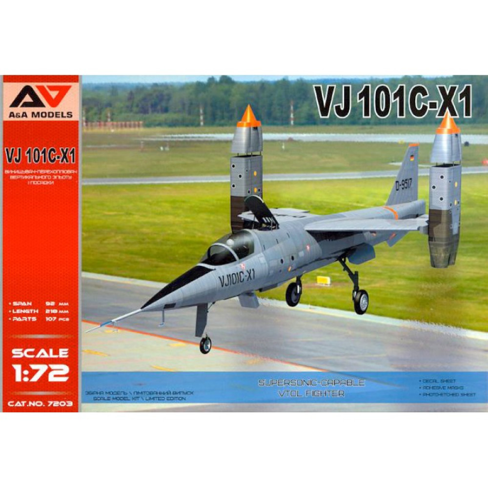VJ101C-X1 Supersonic VTOL fighter  1/72 A&A Models 7203