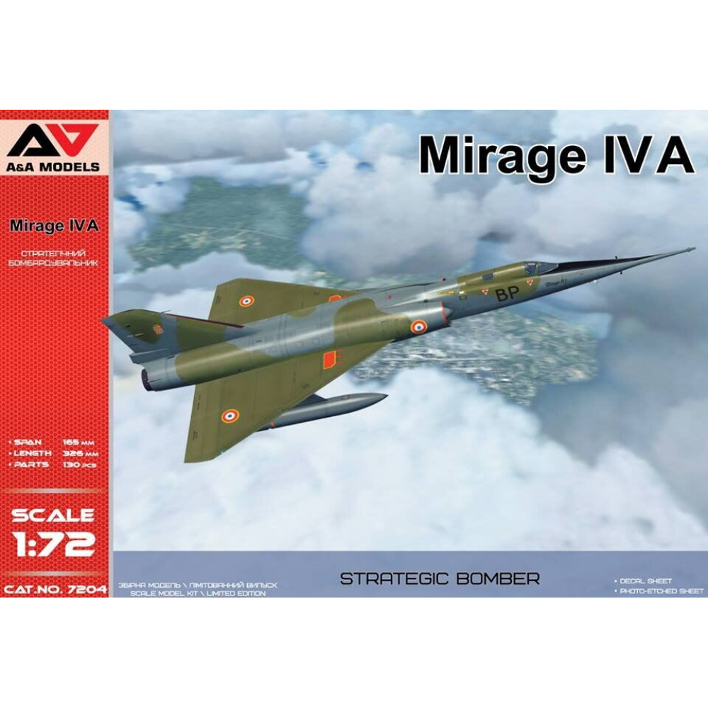  Mirage IVA Strategic bomber  1/72 A&A Models 7204