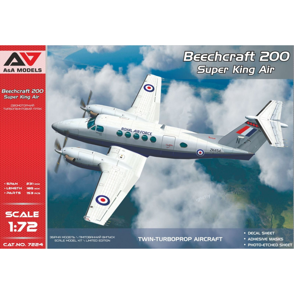 Beechcraft 200 Super King Air 1/72 A&A Models 7224
