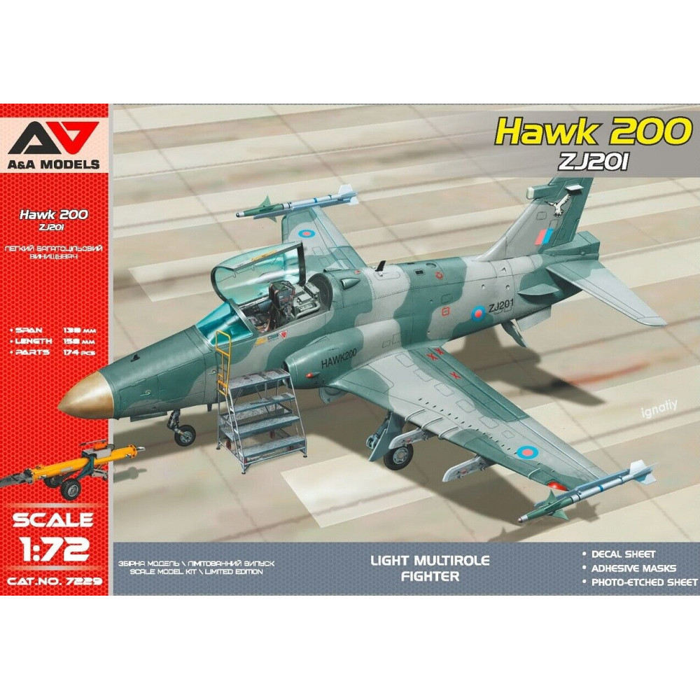 Hawk 200 ZJ201 Light Multirole Fighter  1/72 A&A Models 7229