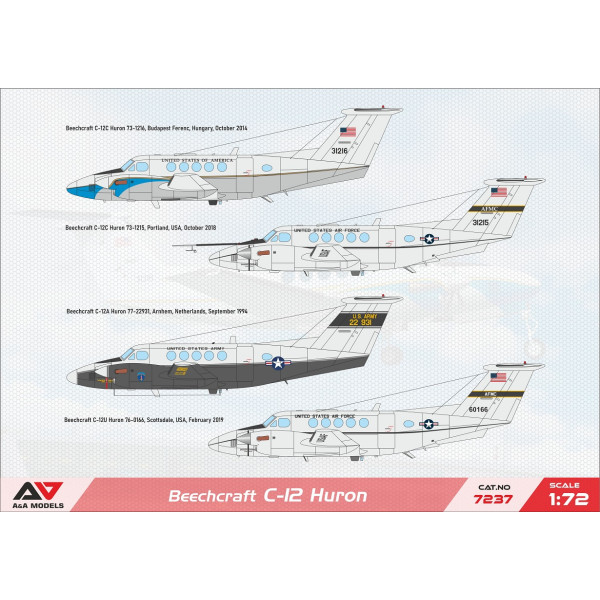 Beechcraft C-12 "Huron" 1/72 A&A Models 7237