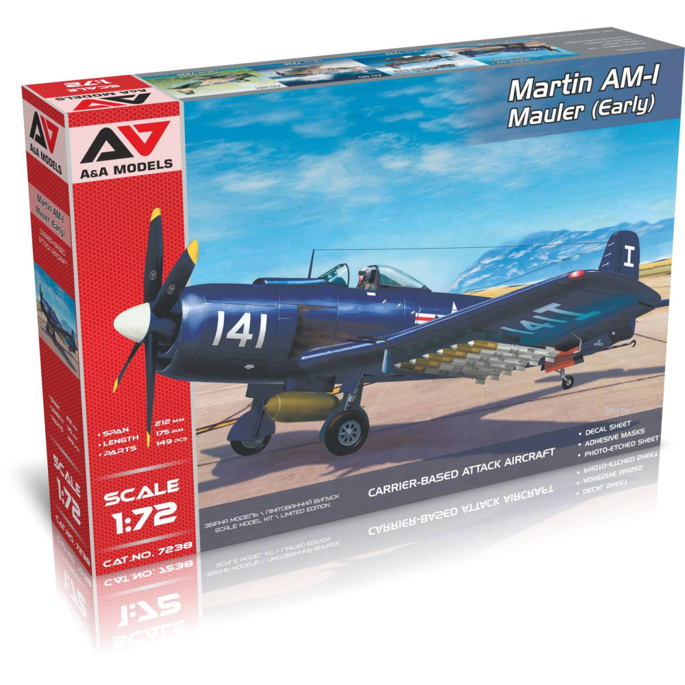 AM-1 "Mauler" attack aircraft (Early version) 1/72 A&A Models 7238