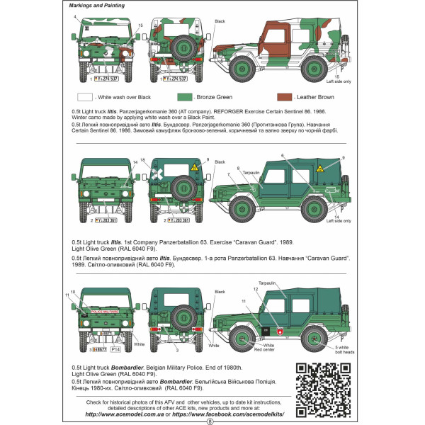 Iltis 0,5t Light truck 4x4  1/35 ACE 35101