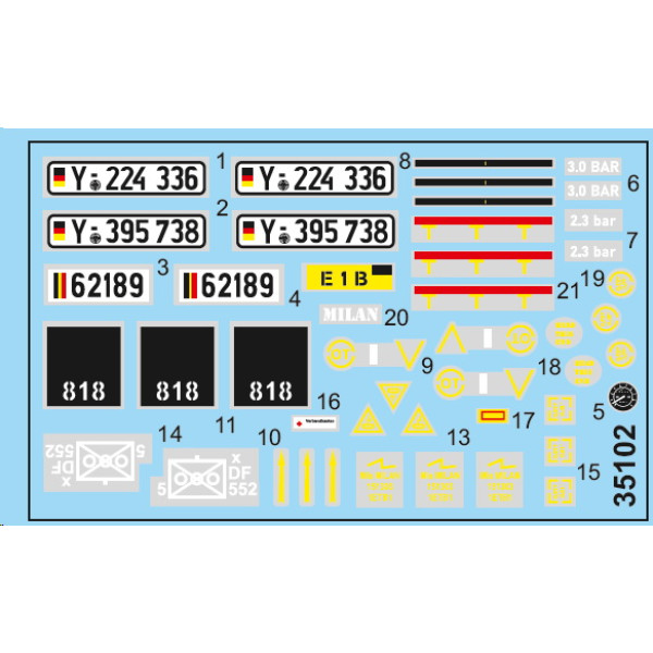 0,5t Light truck 4x4 Iltis w/Milan AT mission kit  1/35 ACE 35102