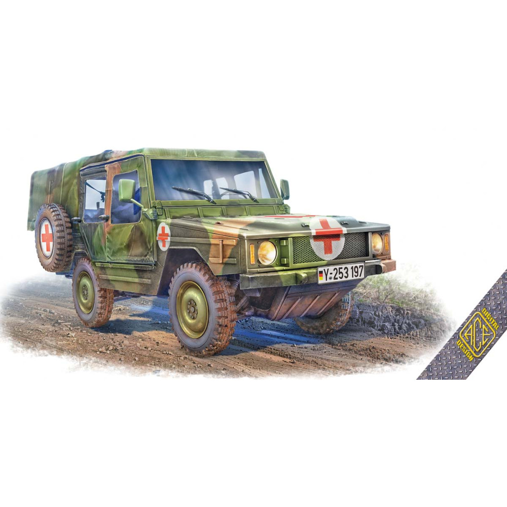 0,5t Light truck 4x4 Iltis SAN w/medical mission  1/35 ACE 35103