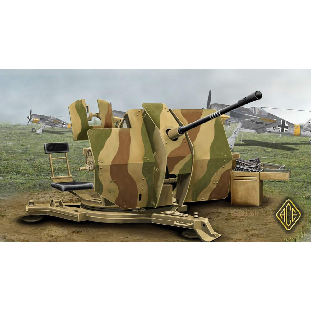 2cm Flugabwehrkanone 38 Flak 38 1/48 ACE 48103