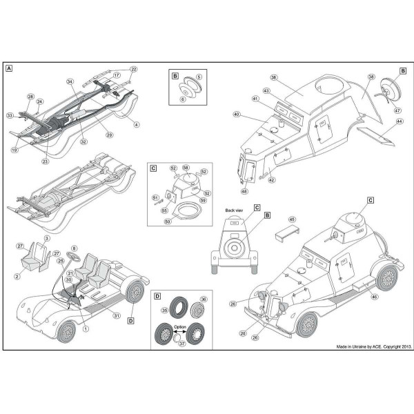 BA-20 Light Armored Car (late prod) 1/48 ACE 48109
