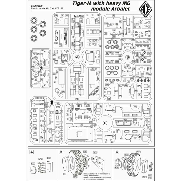 Tiger-M with heavy MG module Arbalet (Ukrainian Army) 1/72 ACE 72188