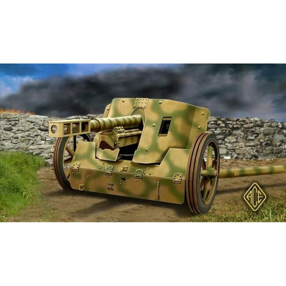 Pak.50 7.5 cm German Anti-Tank Gun 1/72 ACE 72246