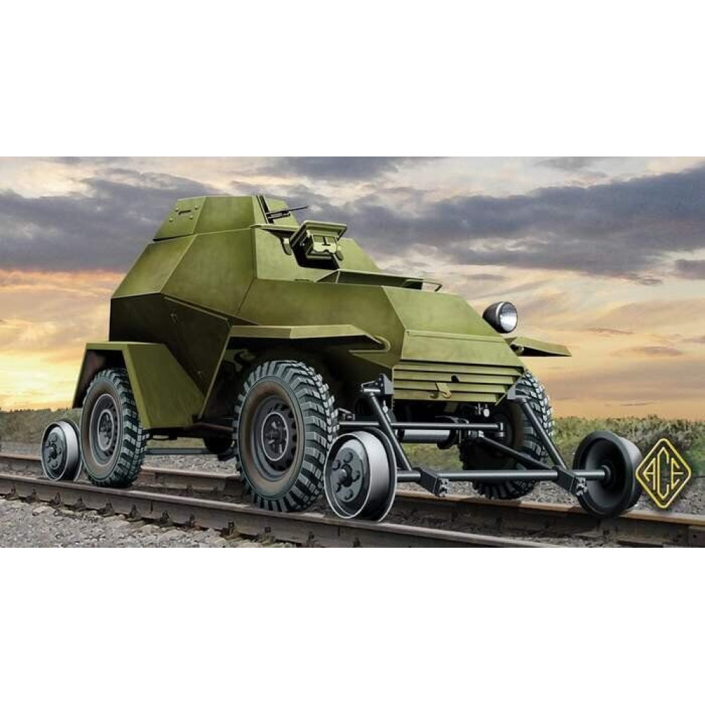 Ba-64ZhD (railroad versions) w/railway Track Set 1/72 ACE 72264