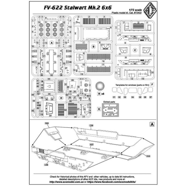 FV-622 Stalwart Mk.2 6x6 1/72 ACE 72432