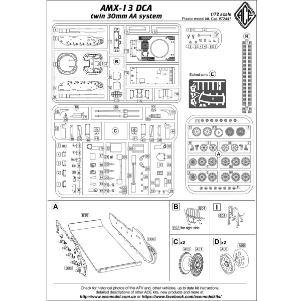 AMX-13 DCA twin 30mm AA version 1/72 ACE 72447