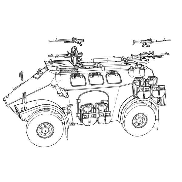 M3 wheeled Armoured Personnel Carrier (4x4) 1/72 ACE 72463