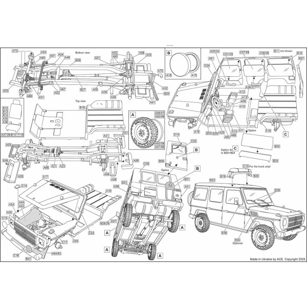 4x4 LKW 0,5t gl typ460  1/72 ACE 72470