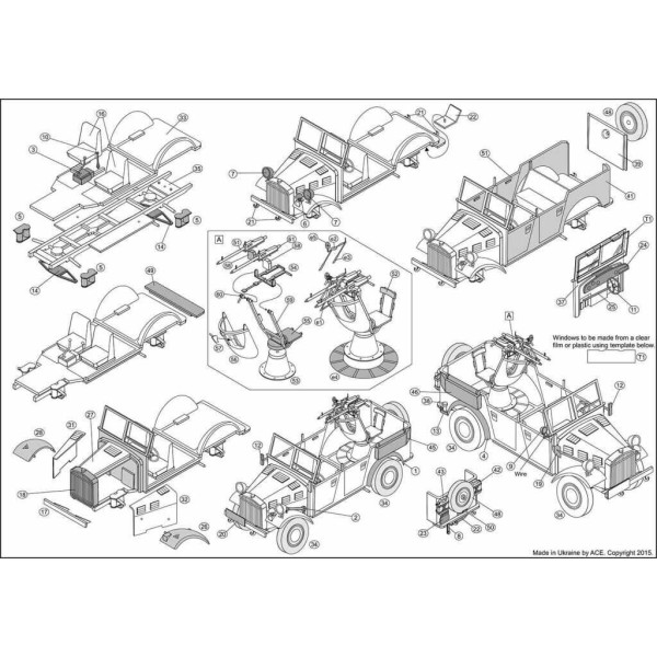 Kfz.4 light AA vehicle 1/72 ACE 72512