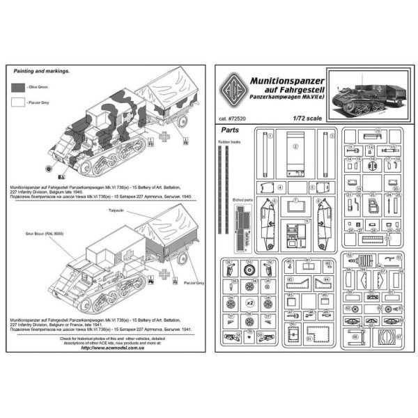 Munitionspanzer Mk.VI 736(e) 1/72 ACE 72520