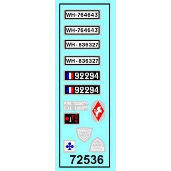 French Artillery tractor (6x6) W-15T 1/72 ACE 72536