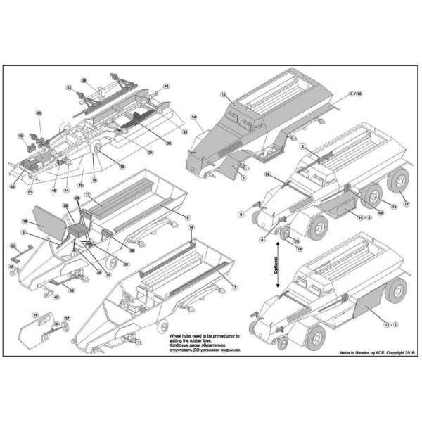 Leichter Radschlepper Laffly W15T 1/72 ACE 72538