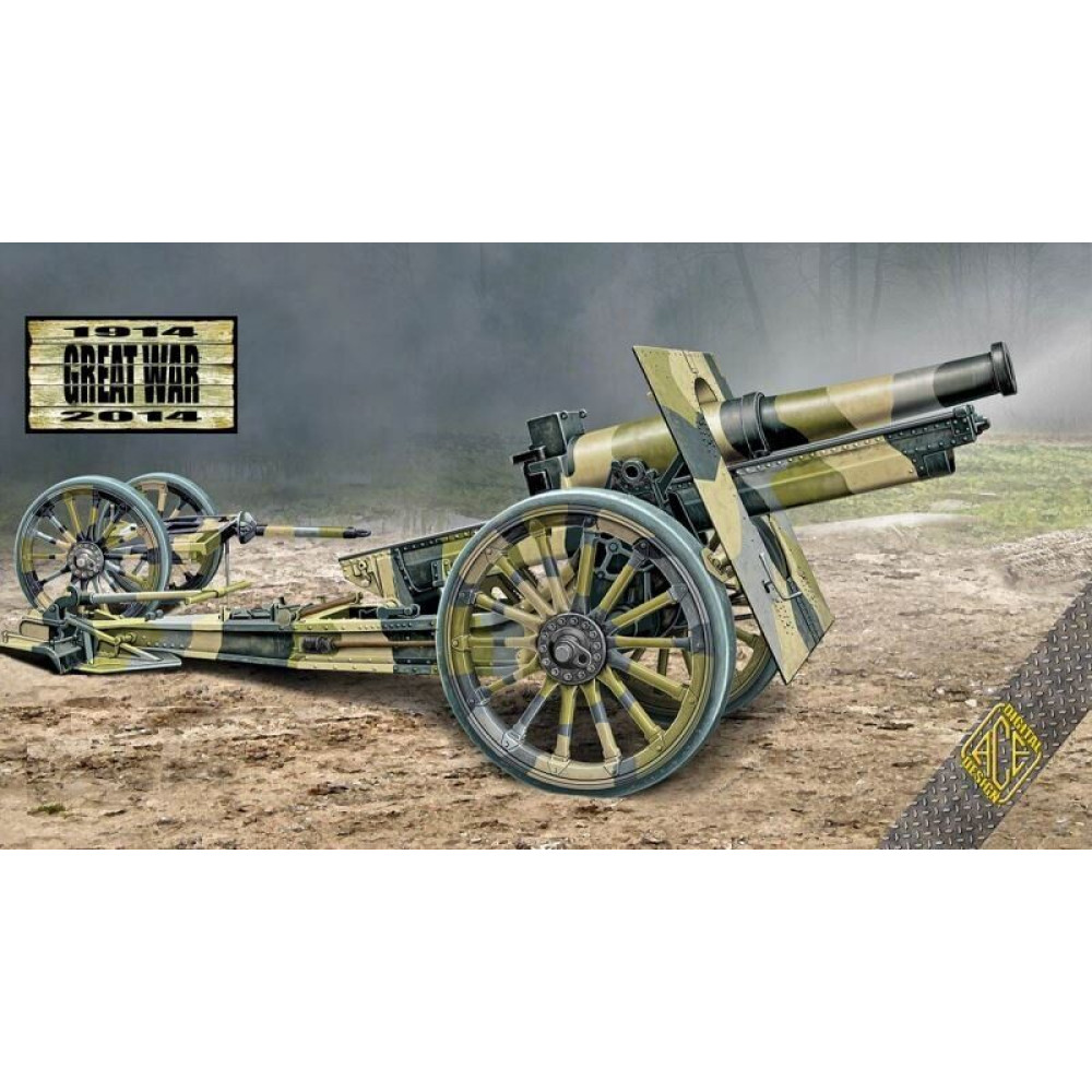 US 155mm howitzer model of 1918 (wooden wheels)  1/72 ACE 72544