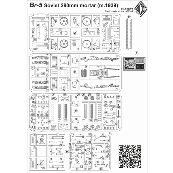Br-5 280-mm mortar model 1939 1/72 ACE 72565 