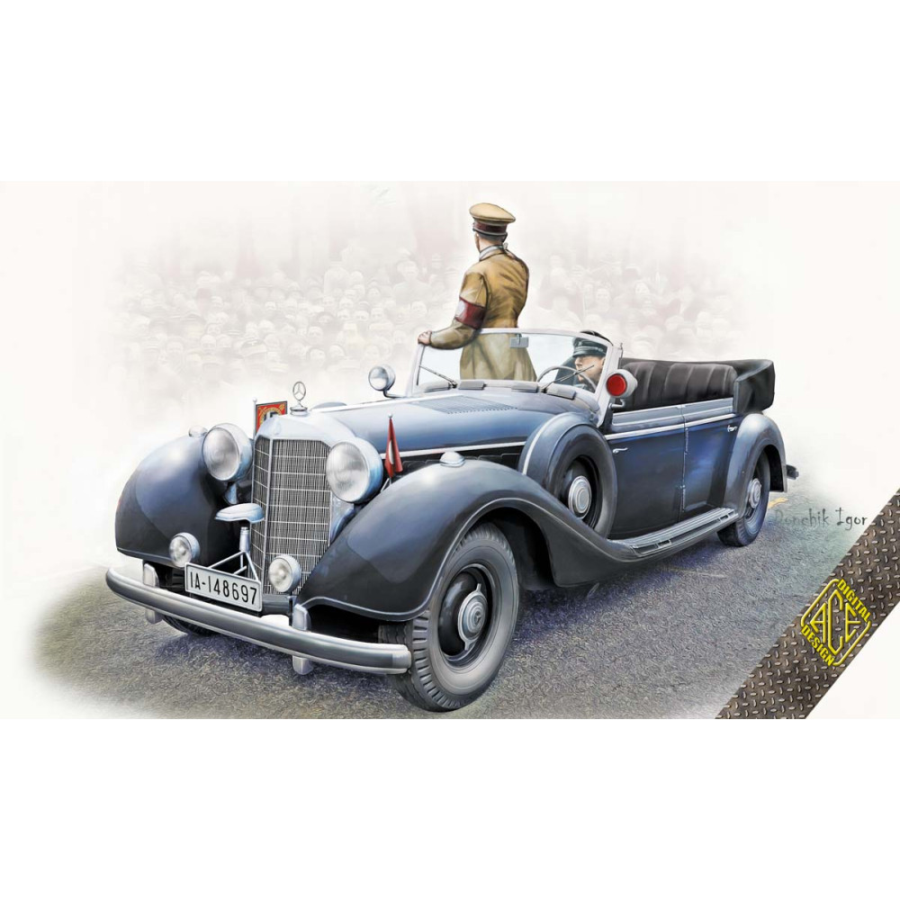 MB-770K Offener Tourenwagen - armoured cabriolet for Reichskanzler 1/72 ACE 72577