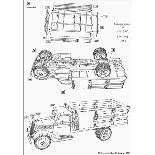 US V-8 Stake truck m.1936/37  1/72 ACE 72584