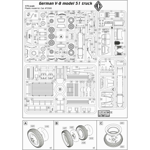 German V-8 model 51 truck 1/72 ACE 72585
