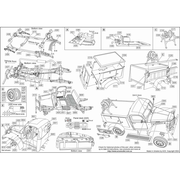 WC-43 (T 215) half-ton telephone vehicle truck  1/72 ACE 72593  