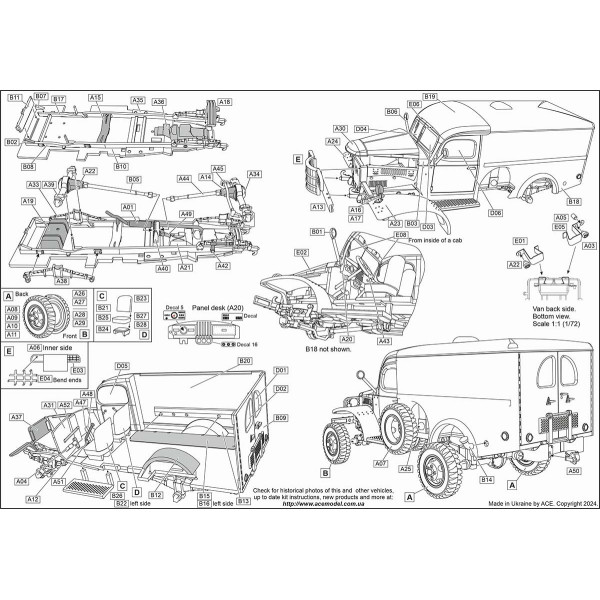 1/2 ton 4x4 Ambulance WC-9/18/27  1/72 ACE 72596