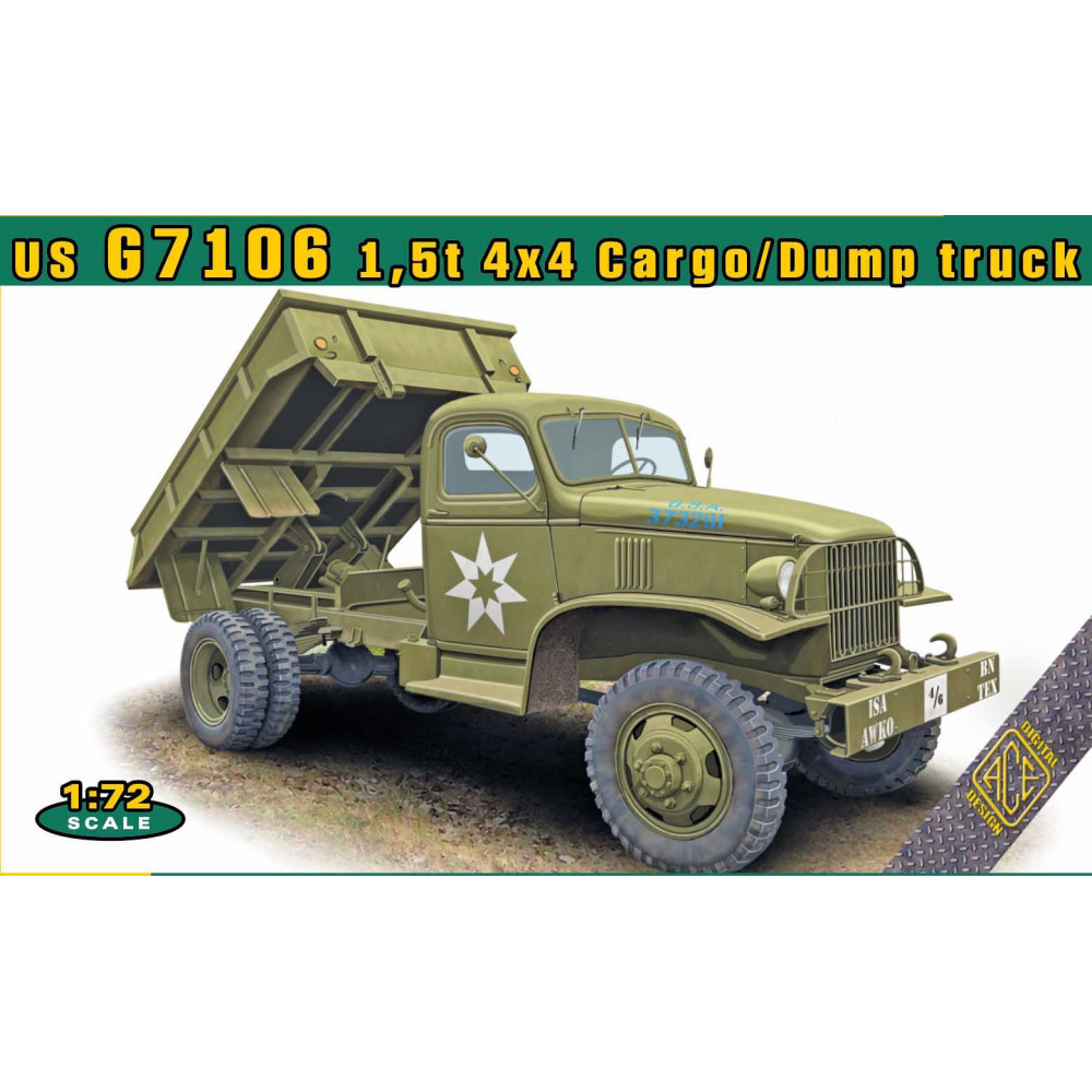 US G7106 1,5t 4x4 Cargo/Dump truck  1/72 ACE 72600