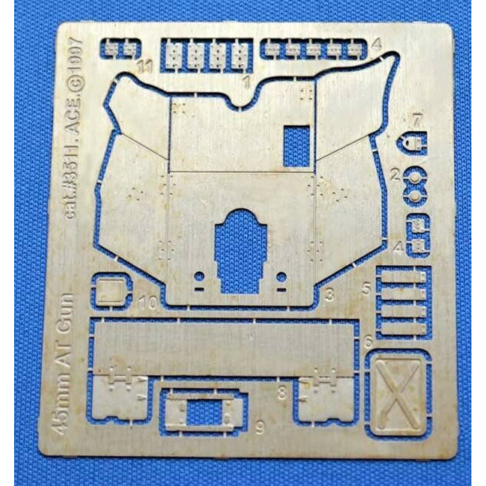 Etched shield for Soviet 45mm AT gun (for ICM kit)  1/35 ACE PE3511