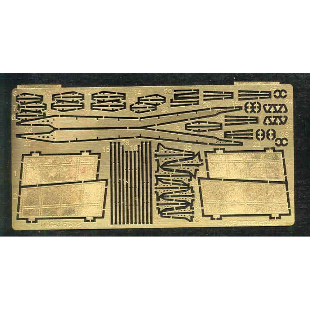 MiG-3 Flaps (Mikoyan Gurievich for 1/48 ICM kit)  1/48 ACE PE4806