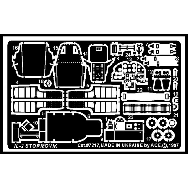 Ilushin IL-2M3 (for TOKO/Roden kits) 1/72 ACE PE7217