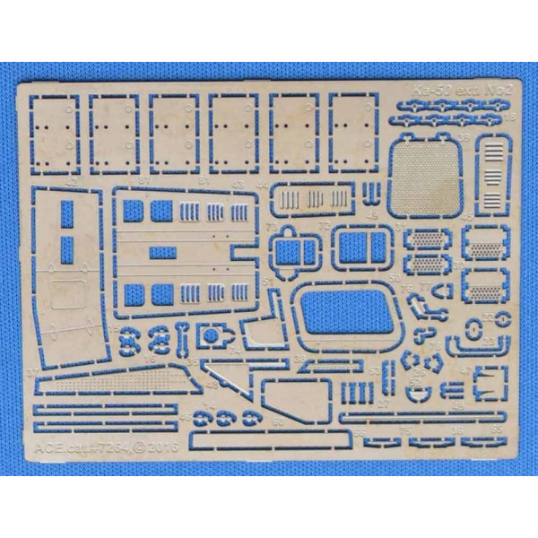 Ka-50 exterior (two frets for Zvezda kit) 1/72 ACE PE7264