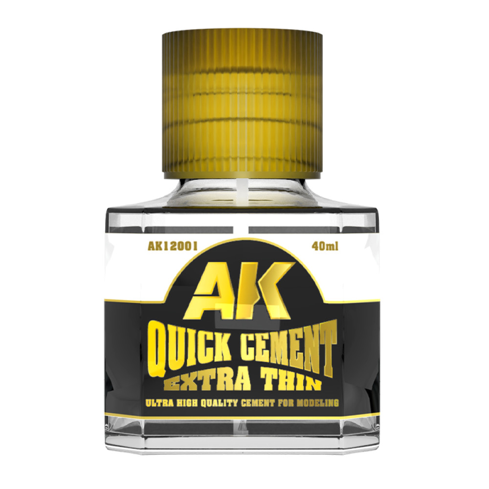 QUICK CEMENT EXTRA THIN (GLUE) Ak-interactive AK12001 40 ml