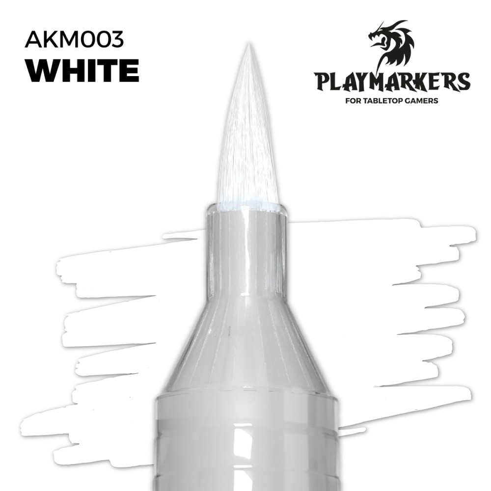 Акриловий маркер Білий – PLAYMARKER Ak-interactive AKM003