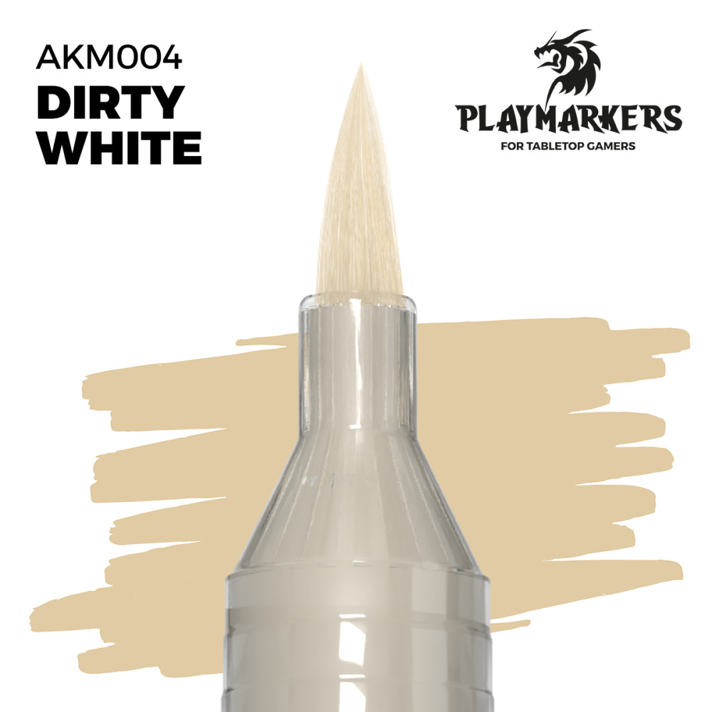 Акриловий маркер Брудний білий – PLAYMARKER Ak-interactive AKM004