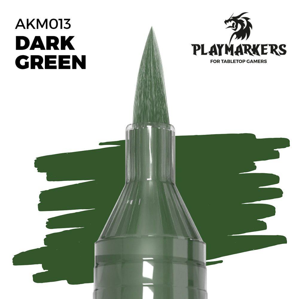 Акриловий маркер Темно-зелений – PLAYMARKER Ak-interactive AKM013