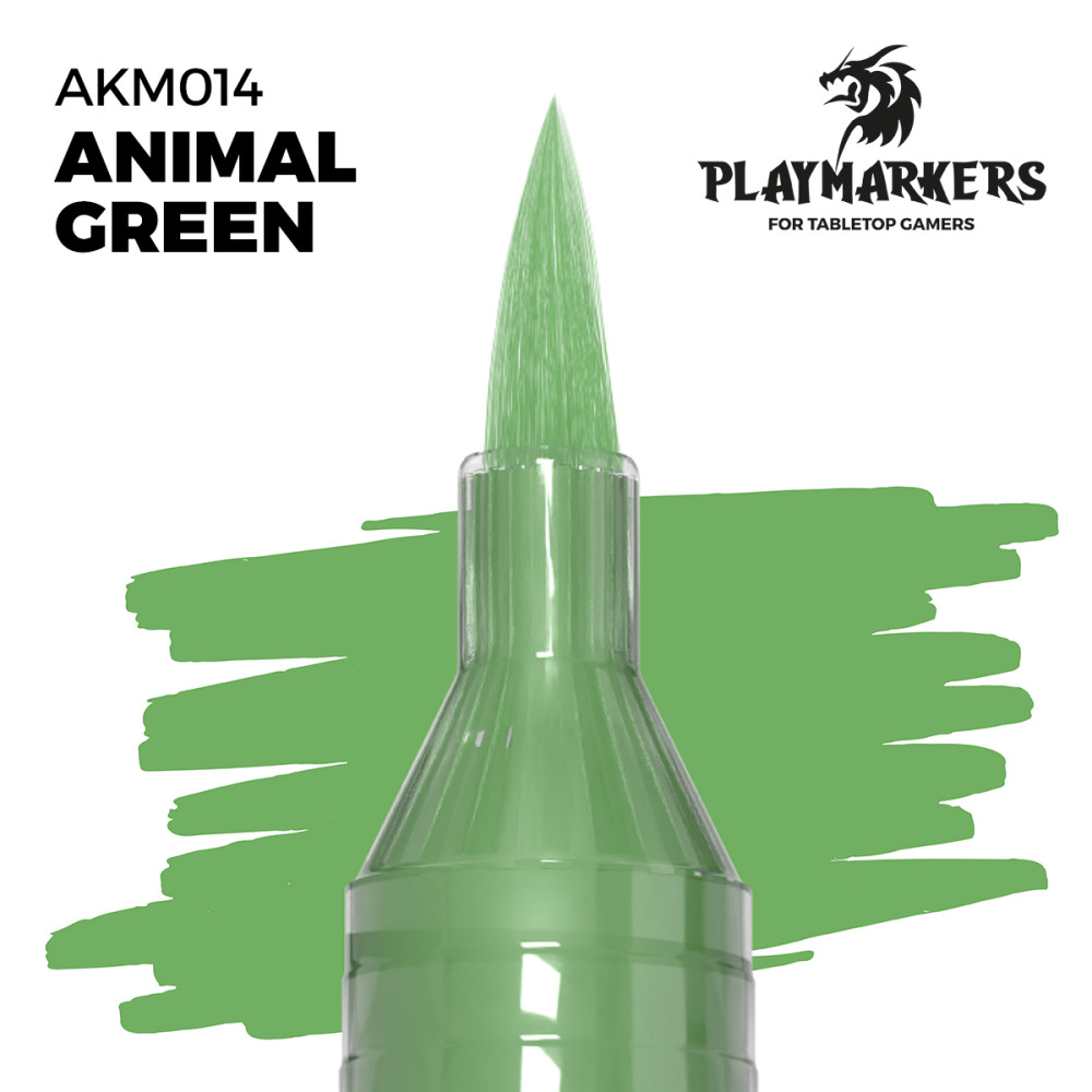 Акриловий маркер Тваринний зелений – PLAYMARKER Ak-interactive AKM014
