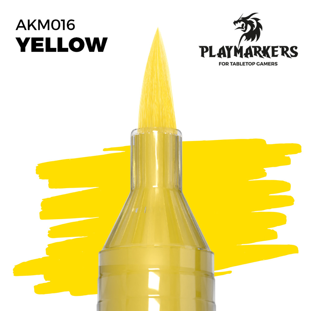 Акриловий маркер Жовтий – PLAYMARKER Ak-interactive AKM016