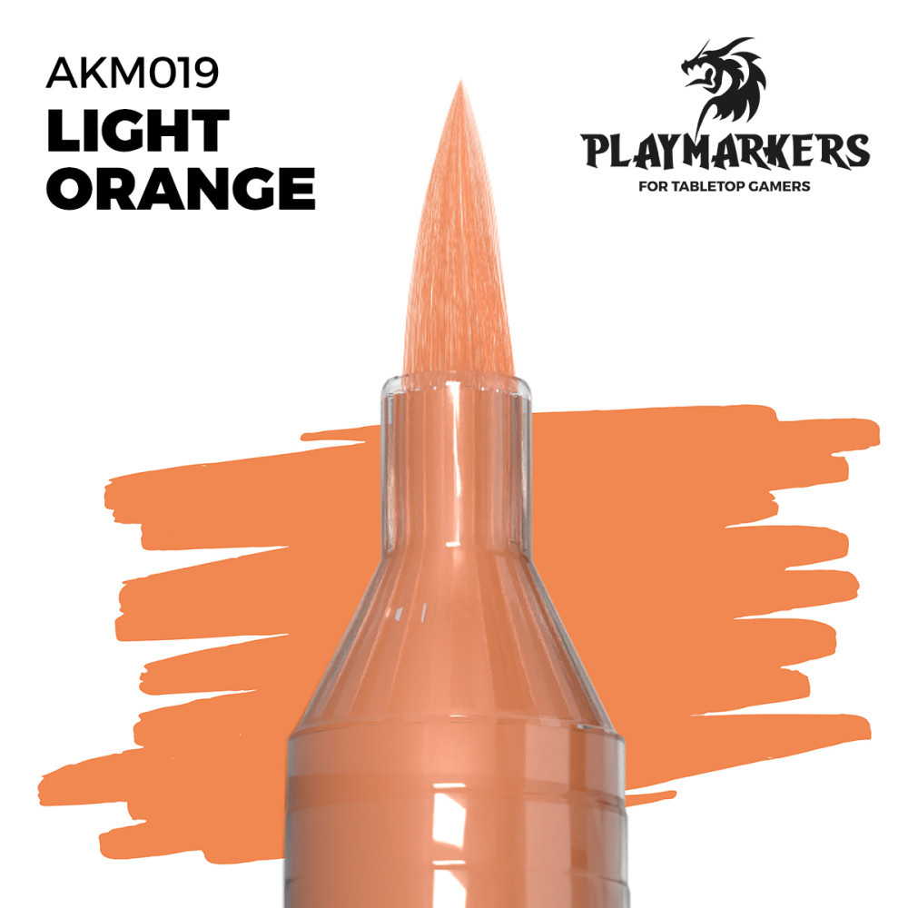 Акриловий маркер Світло-помаранчевий – PLAYMARKER Ak-interactive AKM019