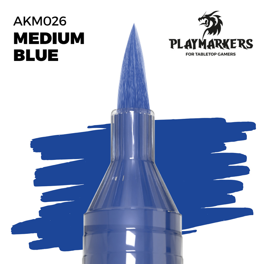 Акриловий маркер Середній синій – PLAYMARKER Ak-interactive AKM026